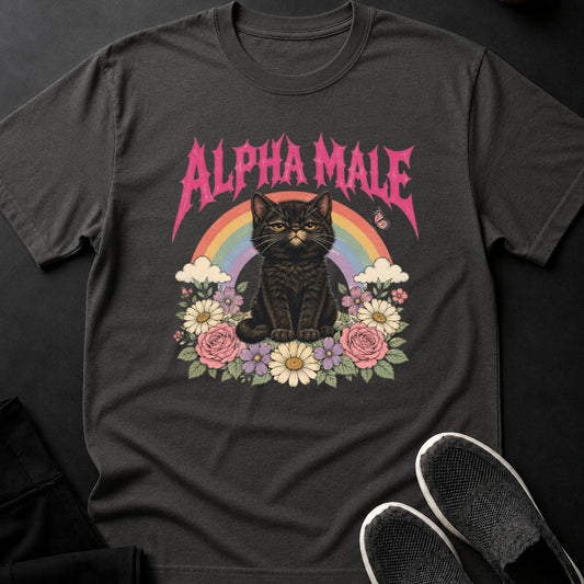 Alpha Male Kitten Rainbow Garden