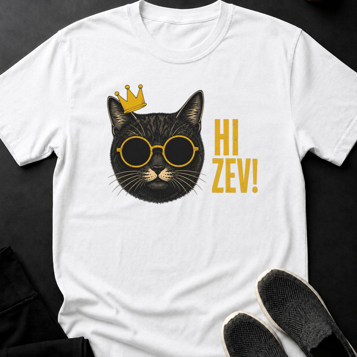 Hi Zev Crowned Cat Tee