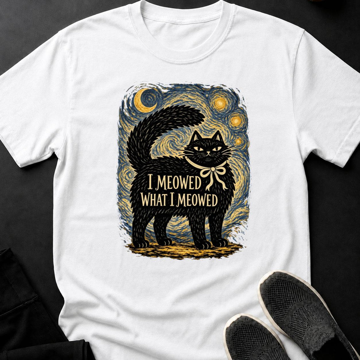 I Meowed What I Meowed Starry Night