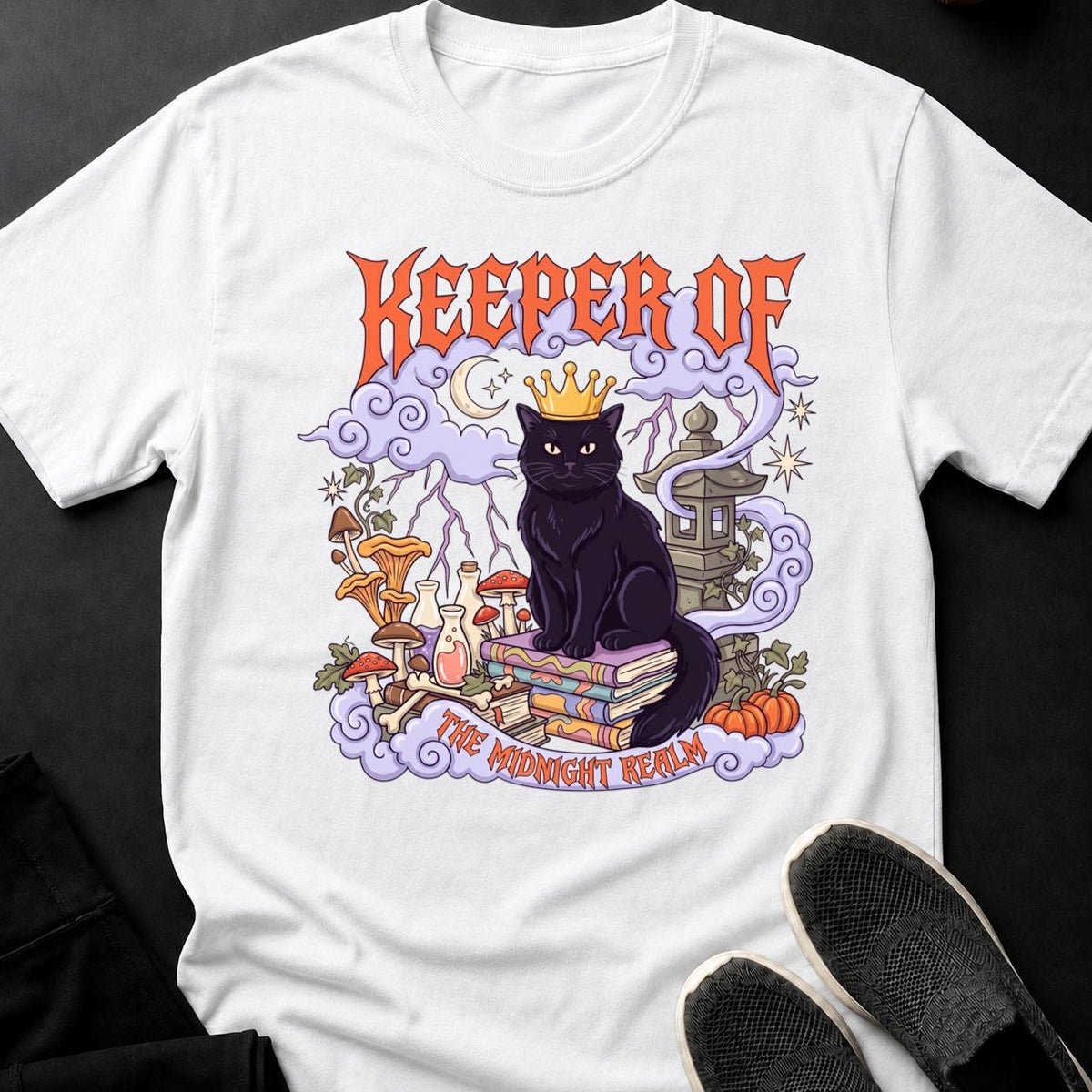 Keeper Of The Midnight Realm Cat Tee