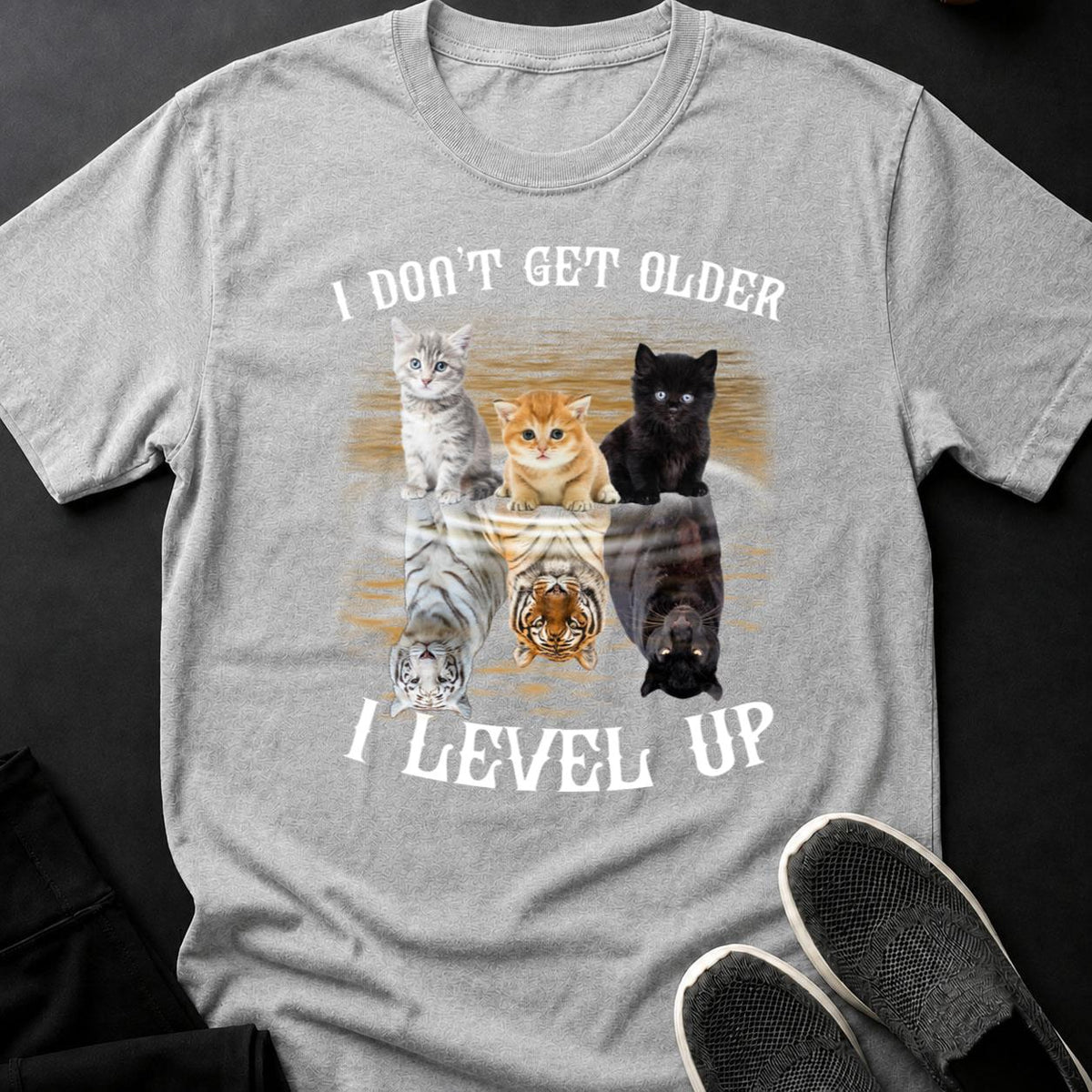 Tiny Cat Big Tiger Energy Tee