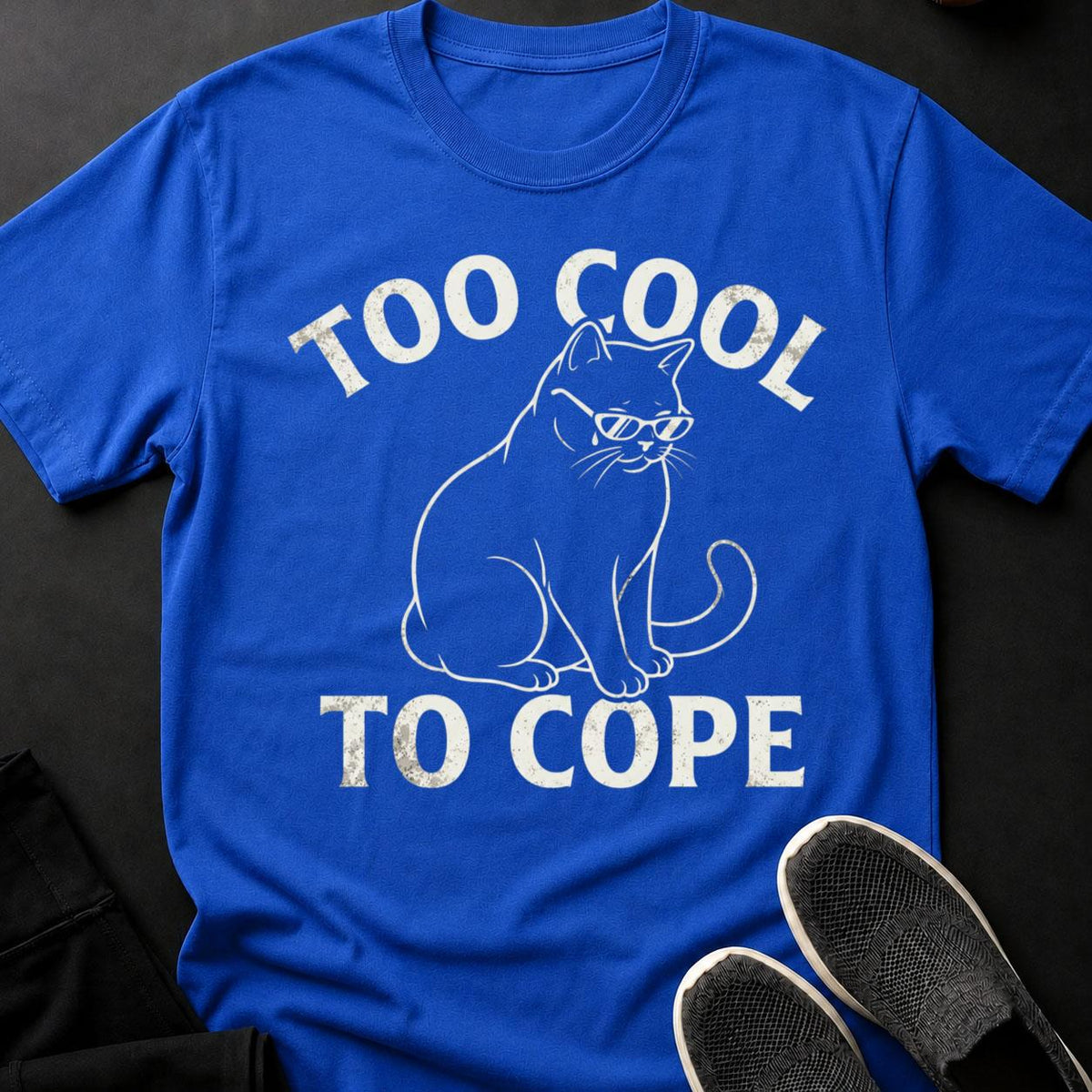 Too Cool to Cope Cat Shirt