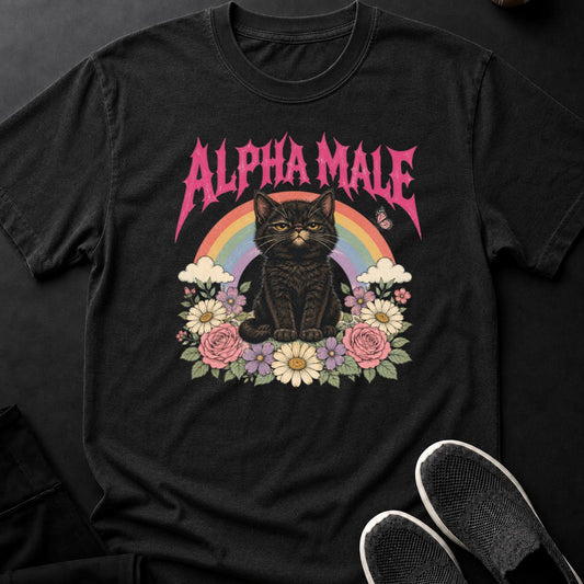 Alpha Male Kitten Rainbow Garden