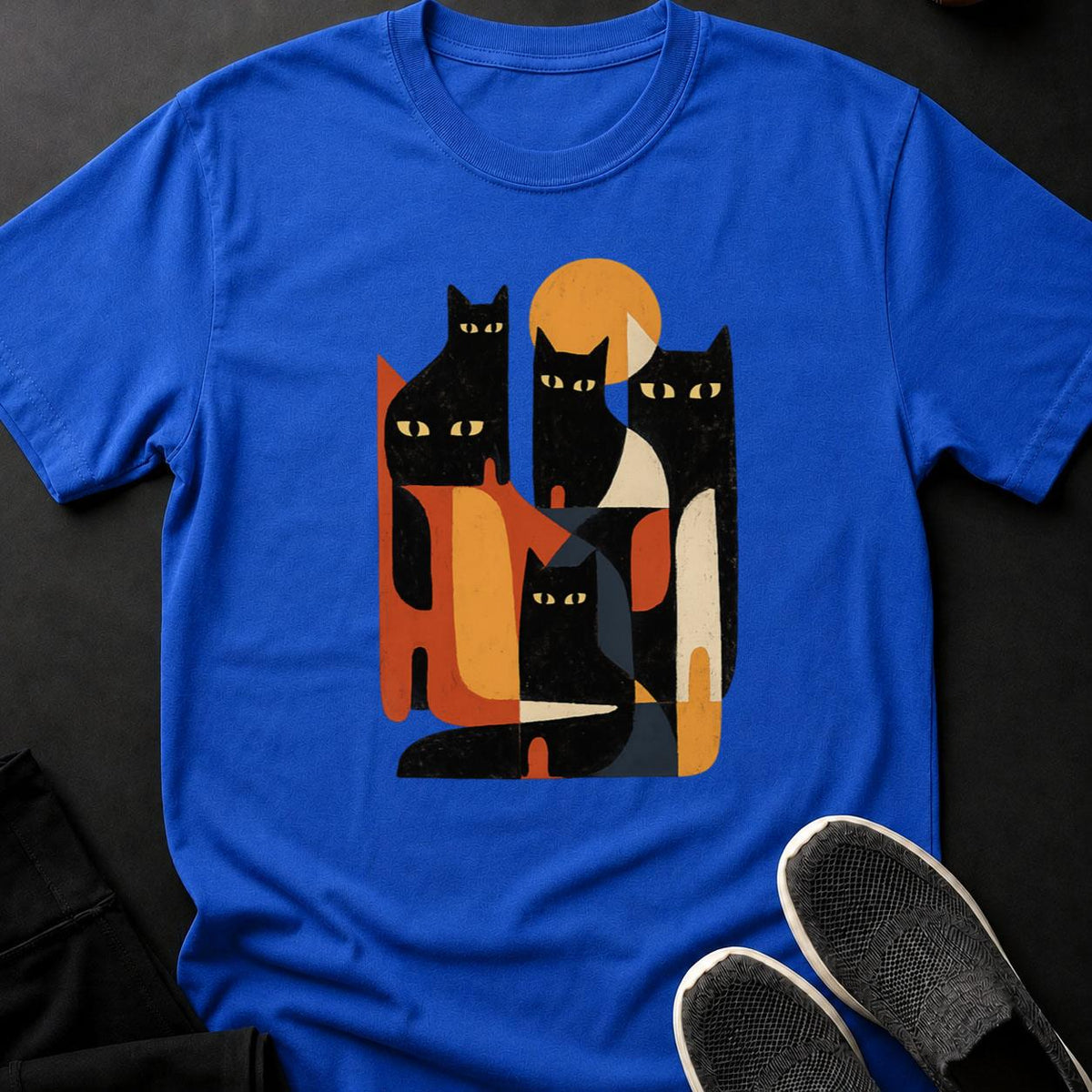 Architecture Buildings Moon Cat Tee
