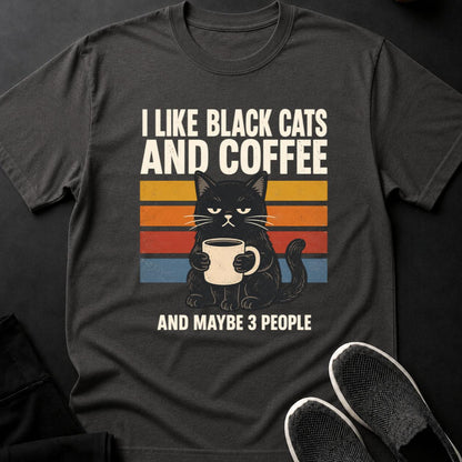 Black Cat Coffee Retro Poster