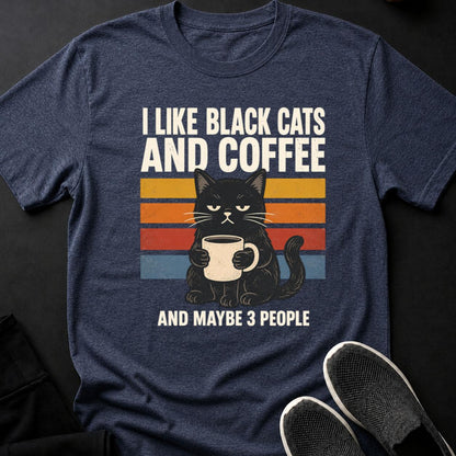 Black Cat Coffee Retro Poster