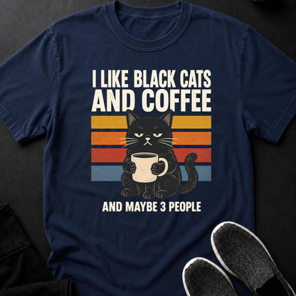 Black Cat Coffee Retro Poster