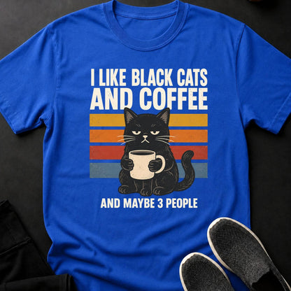 Black Cat Coffee Retro Poster