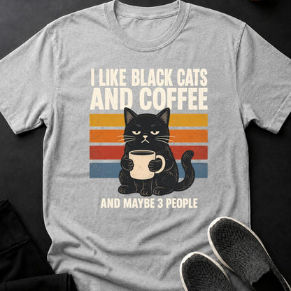 Black Cat Coffee Retro Poster
