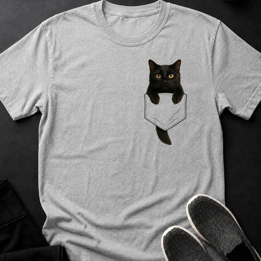 Black Cat - Plot Twist Im The Pet Pocket Shirt