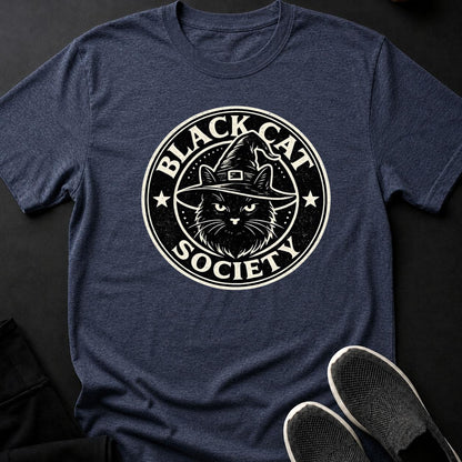 Black Cat Society Witch Hat Tee