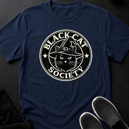 Black Cat Society Witch Hat Tee