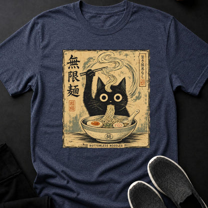 Bottomless Noodles_ Black Cat Ramen Print