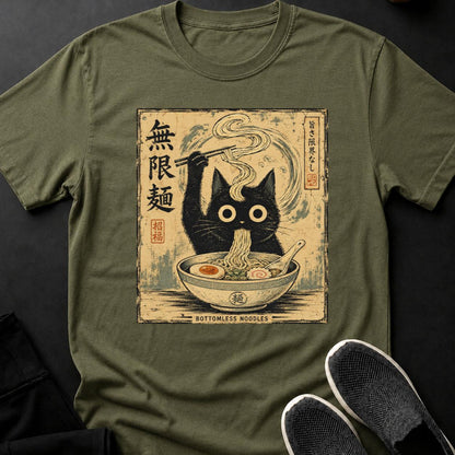 Bottomless Noodles_ Black Cat Ramen Print