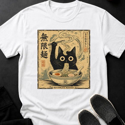 Bottomless Noodles_ Black Cat Ramen Print