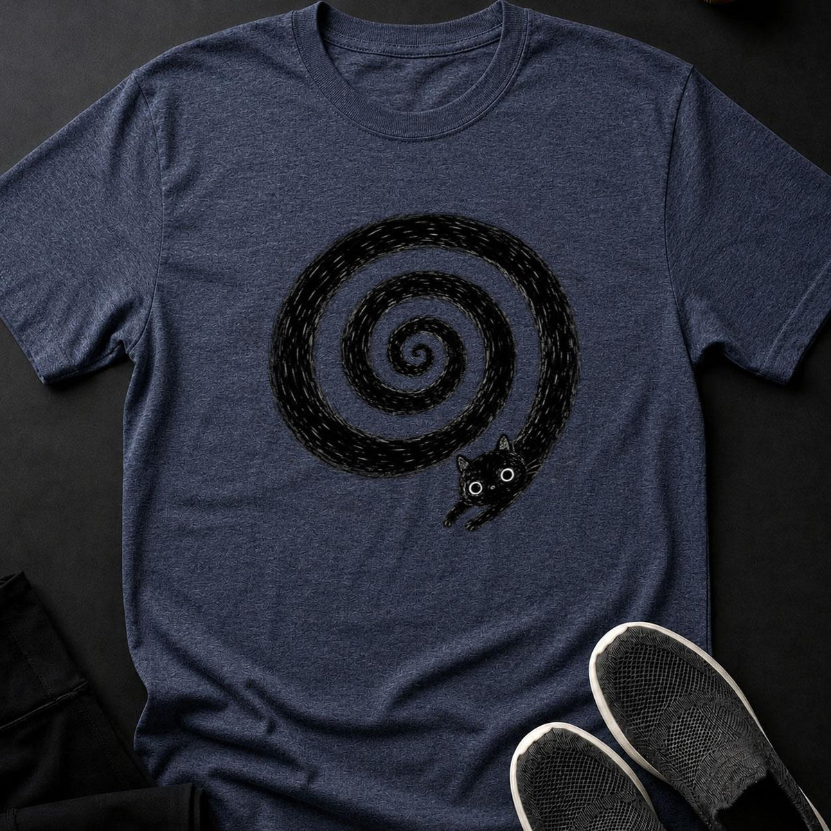 Cat Spiral Hypnotic Swirl Tee