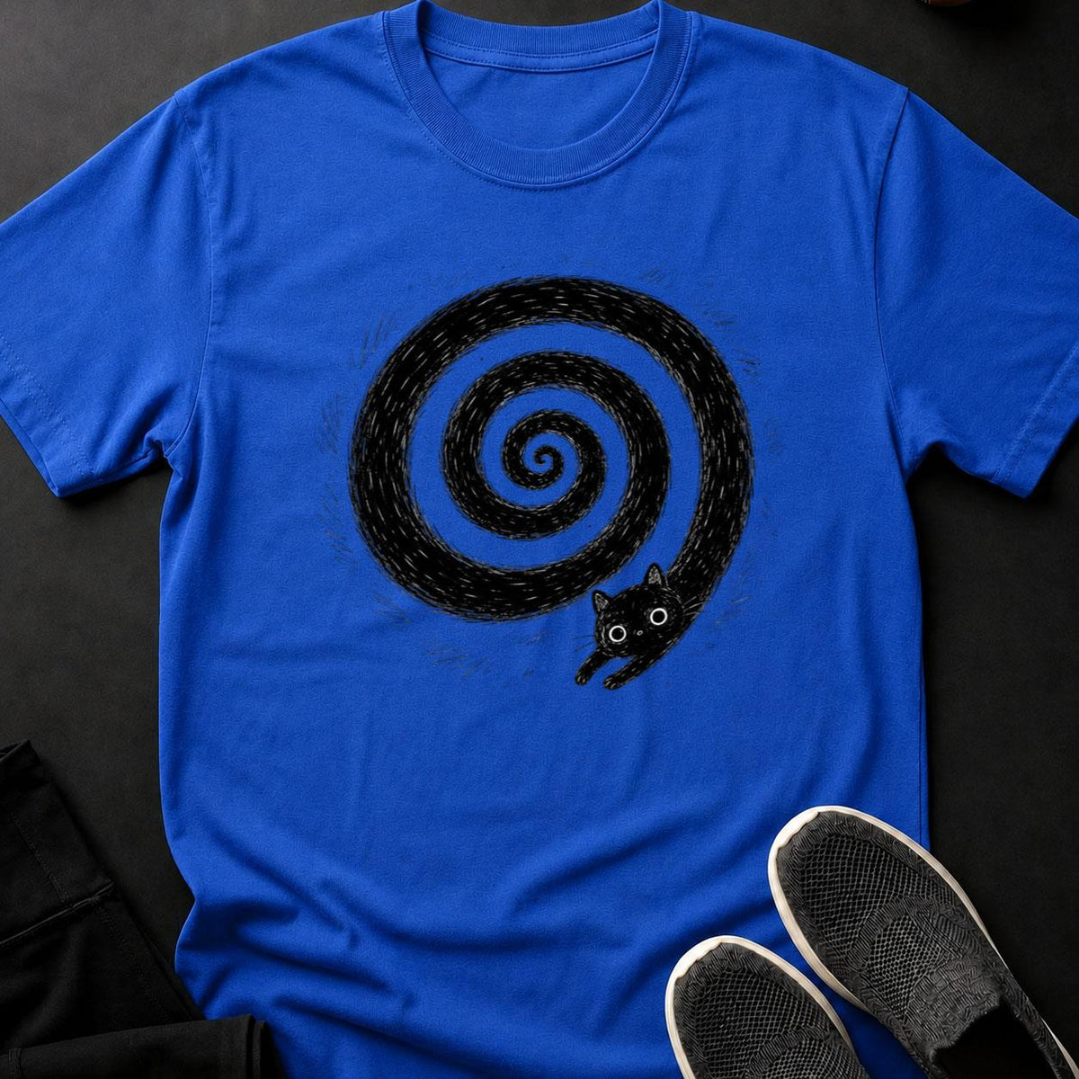 Cat Spiral Hypnotic Swirl Tee