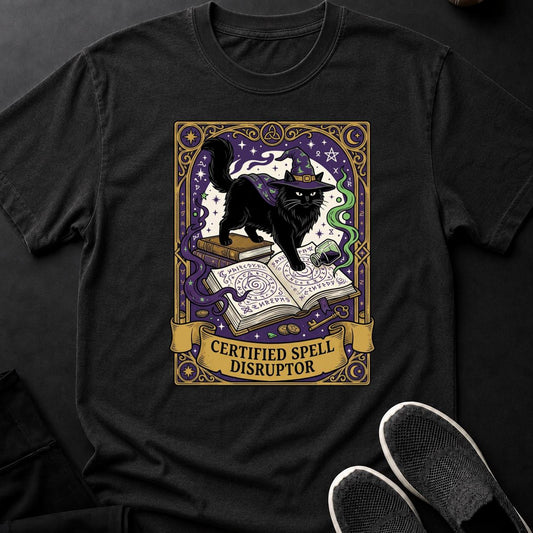 Certified Spell Disruptor Cat Tee