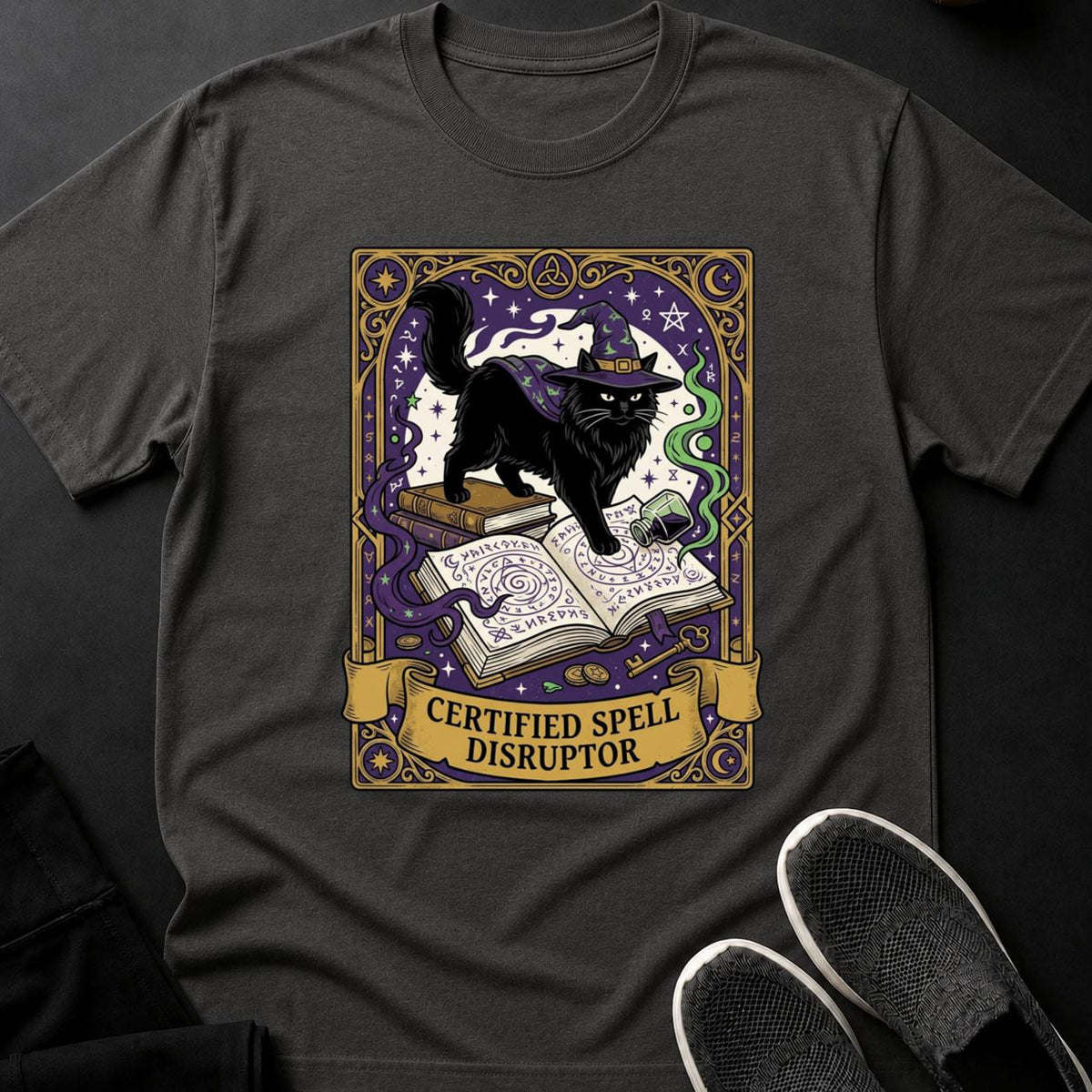 Certified Spell Disruptor Cat Tee