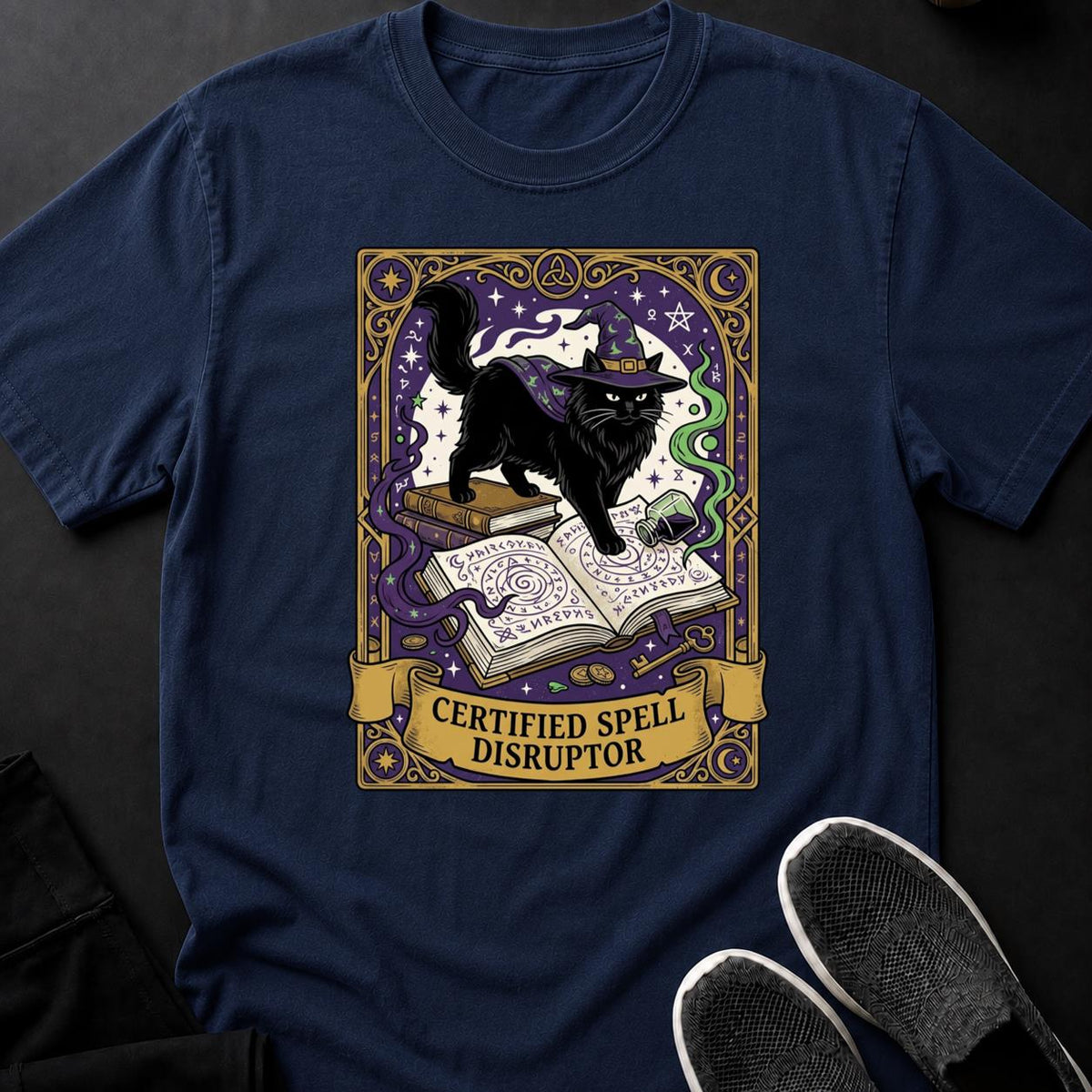 Certified Spell Disruptor Cat Tee