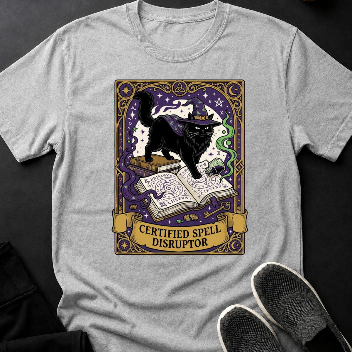 Certified Spell Disruptor Cat Tee