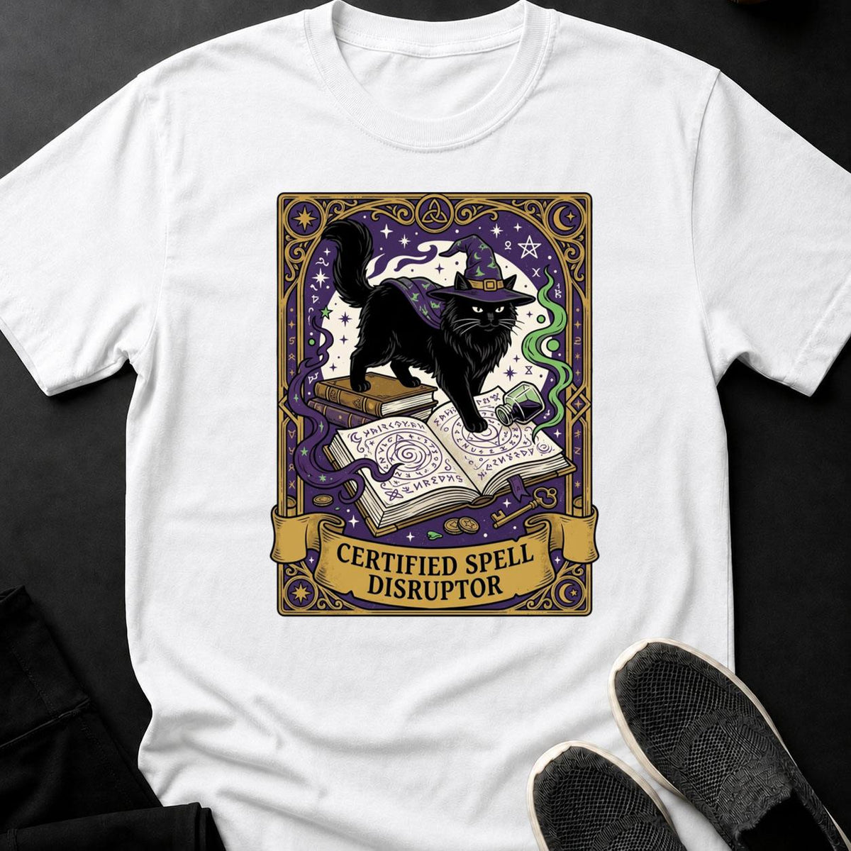 Certified Spell Disruptor Cat Tee