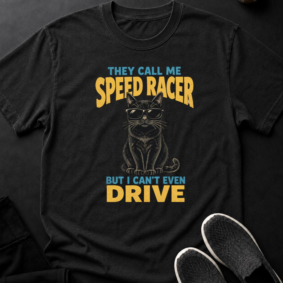 Cool Cat Speed Racer Poster