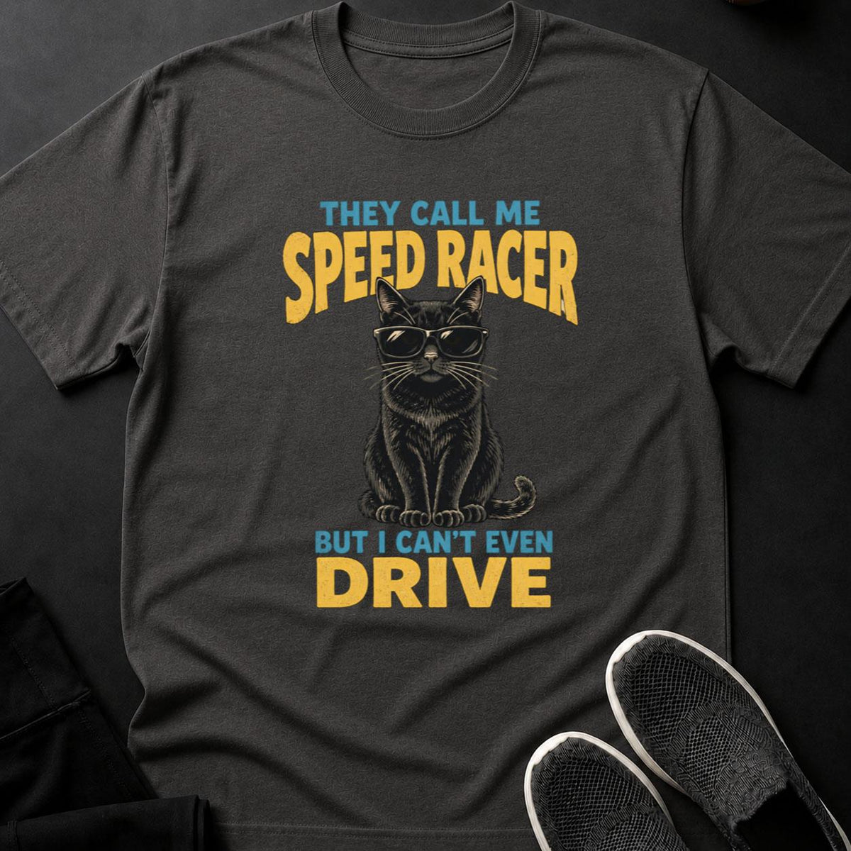 Cool Cat Speed Racer Poster