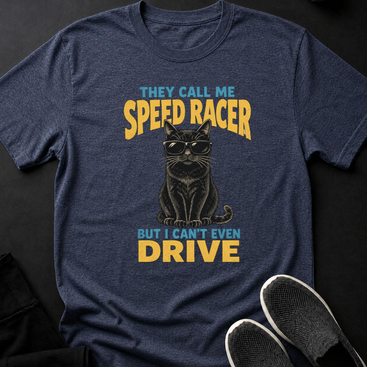 Cool Cat Speed Racer Poster