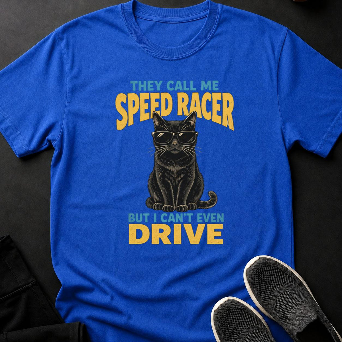 Cool Cat Speed Racer Poster