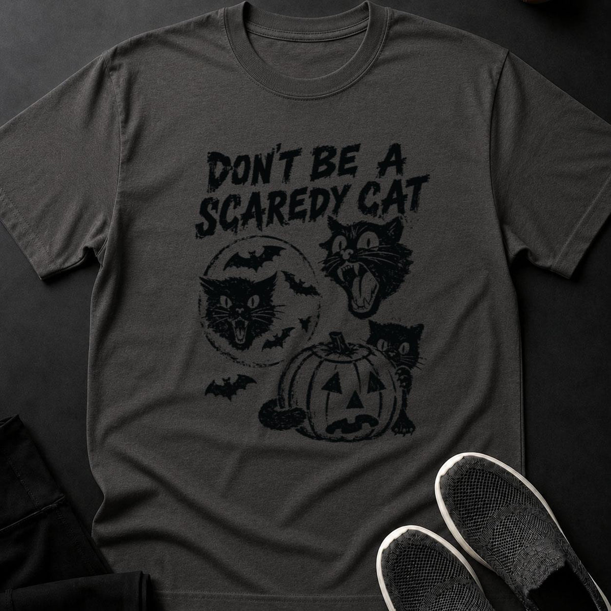 Dont Be A Scaredy Cat Halloween Tee