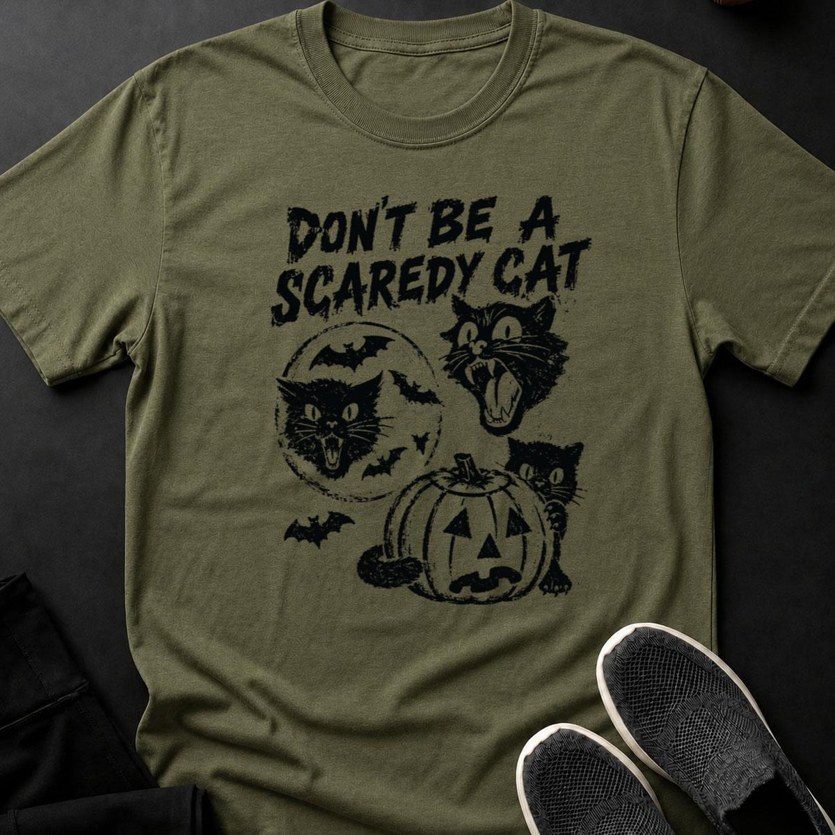 Dont Be A Scaredy Cat Halloween Tee