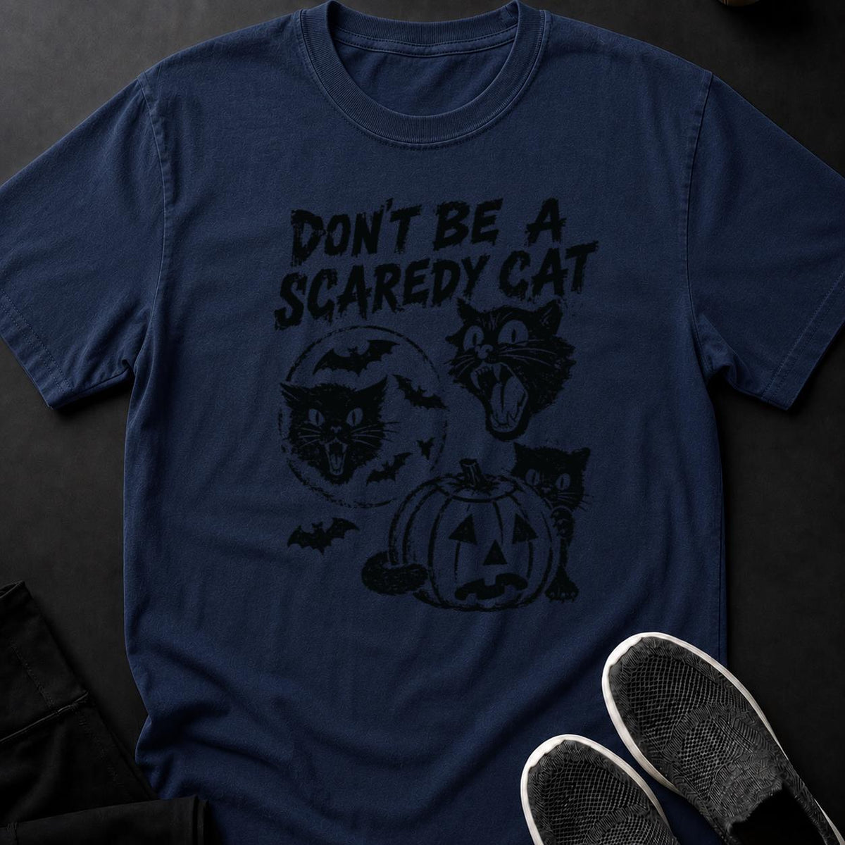 Dont Be A Scaredy Cat Halloween Tee