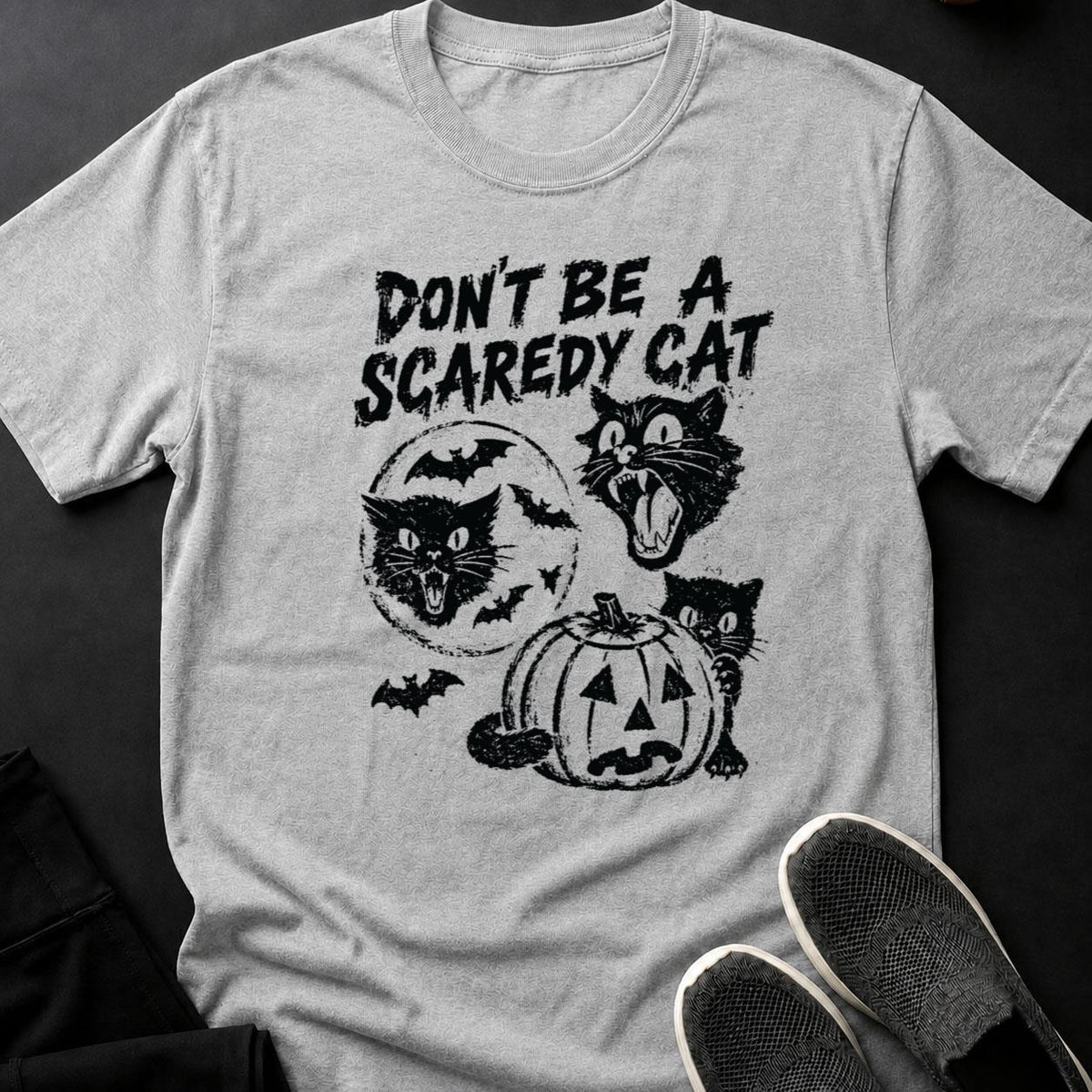 Dont Be A Scaredy Cat Halloween Tee