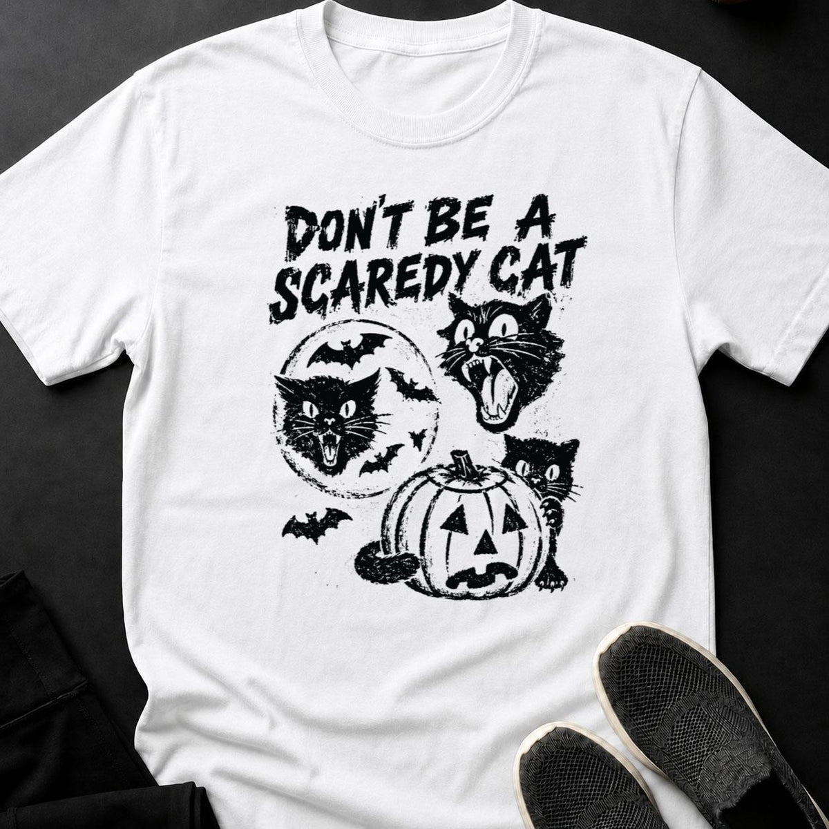 Dont Be A Scaredy Cat Halloween Tee