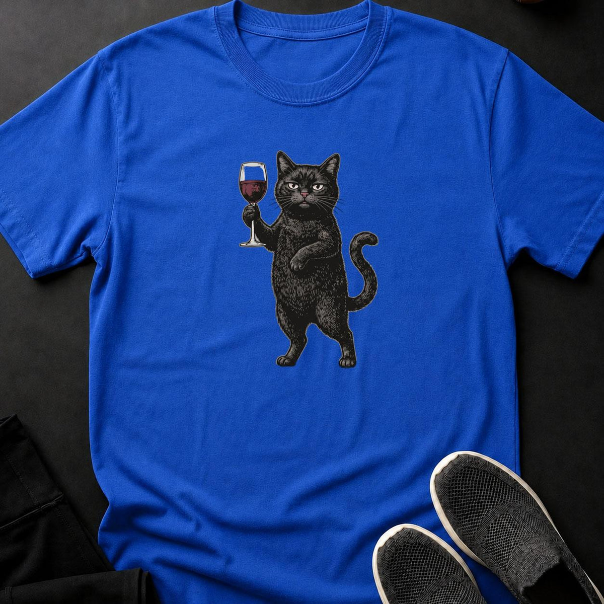 Fancy Wine Cat Shirt