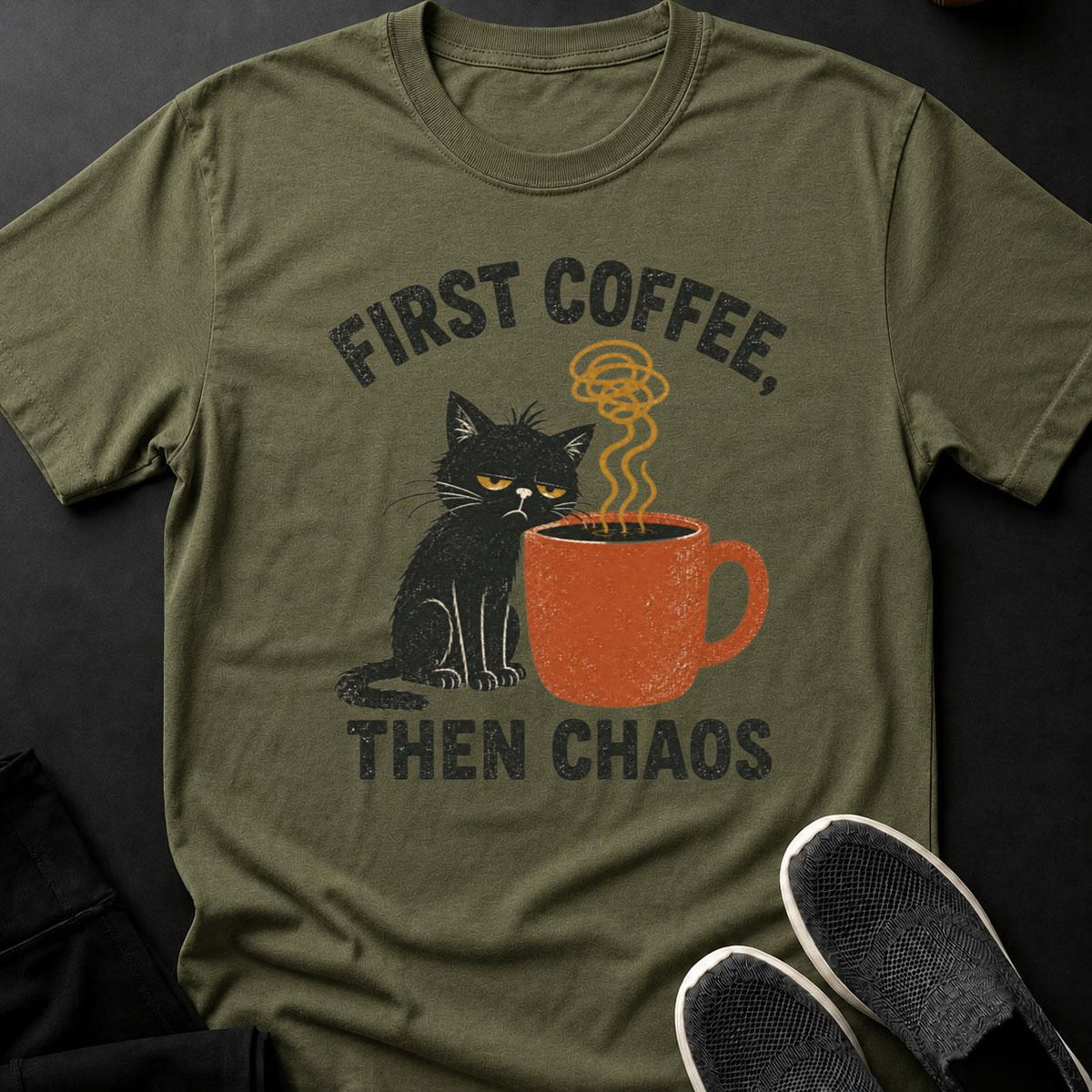 First Coffee Then Chaos Grumpy Cat