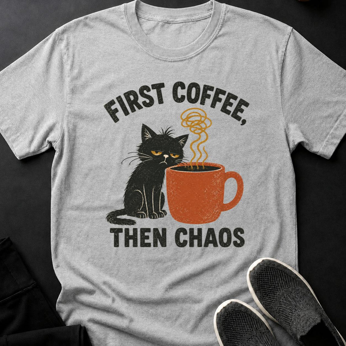 First Coffee Then Chaos Grumpy Cat