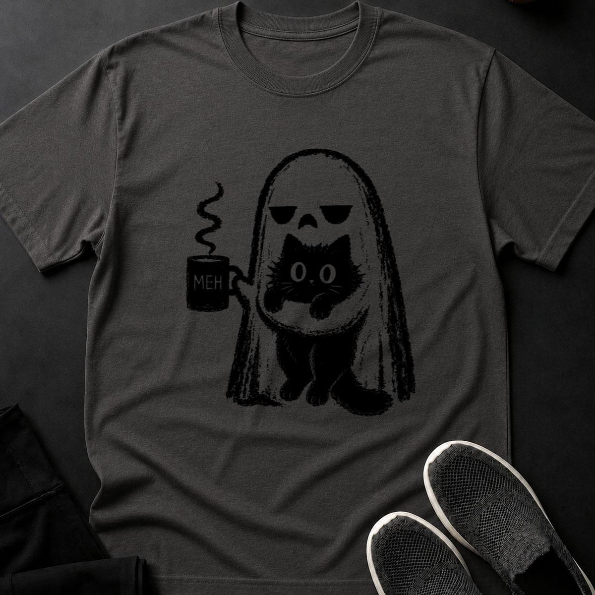 Ghost Cat MEH Coffee Mug Tee