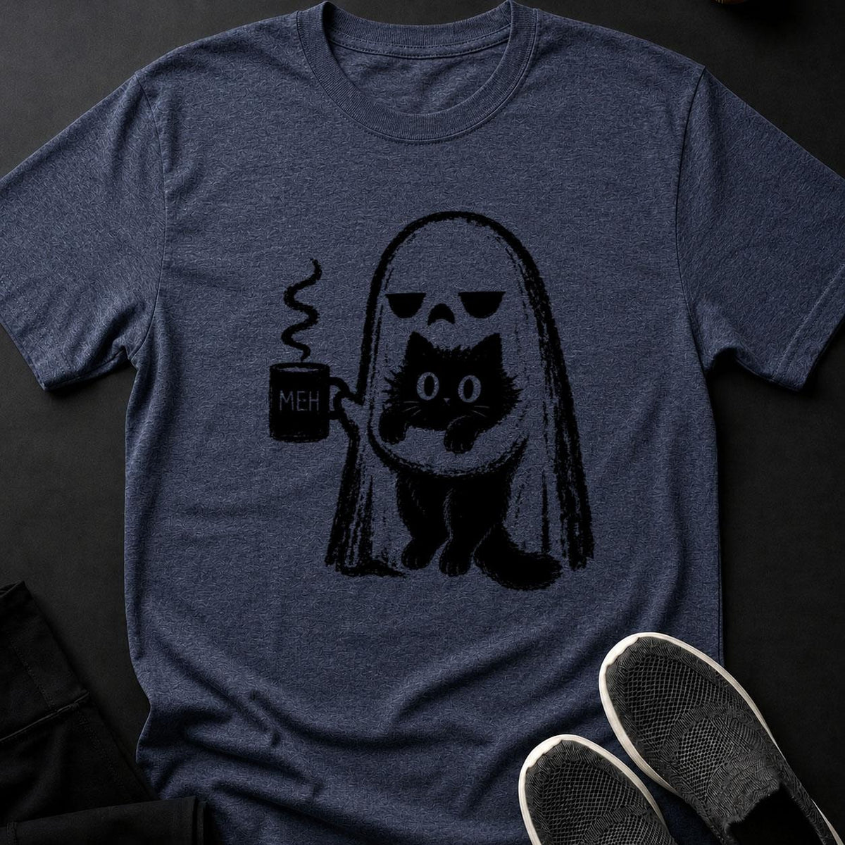 Ghost Cat MEH Coffee Mug Tee