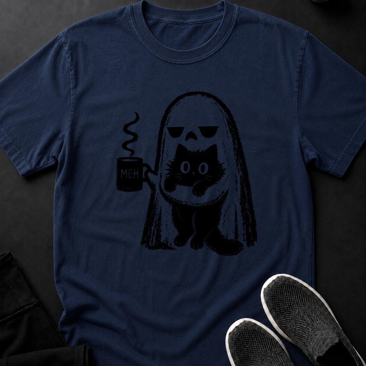 Ghost Cat MEH Coffee Mug Tee