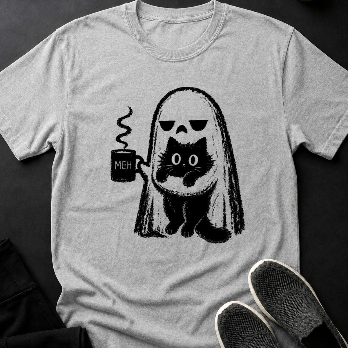 Ghost Cat MEH Coffee Mug Tee