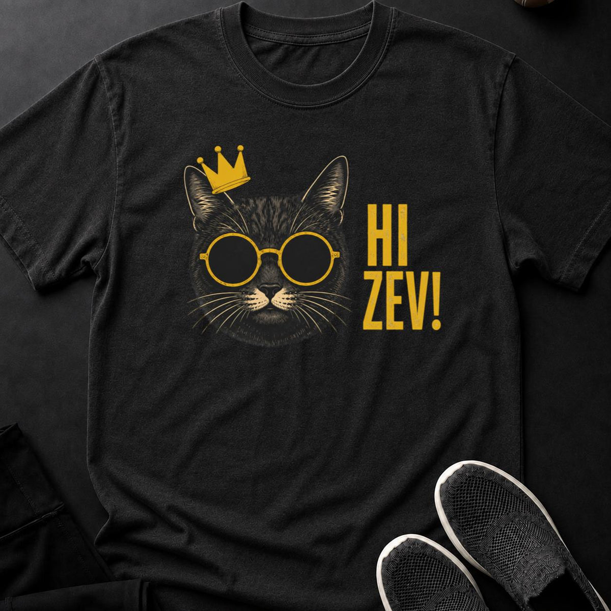 Hi Zev Crowned Cat Tee