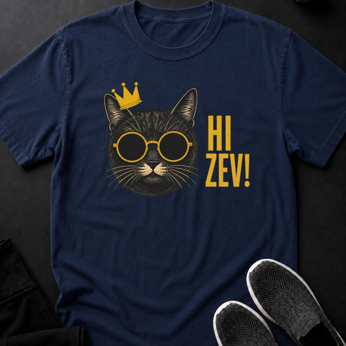 Hi Zev Crowned Cat Tee