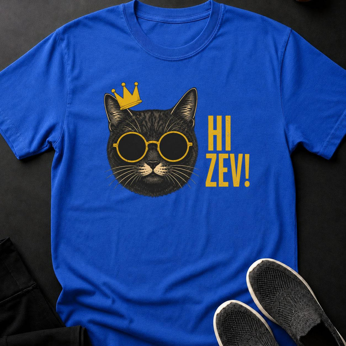Hi Zev Crowned Cat Tee