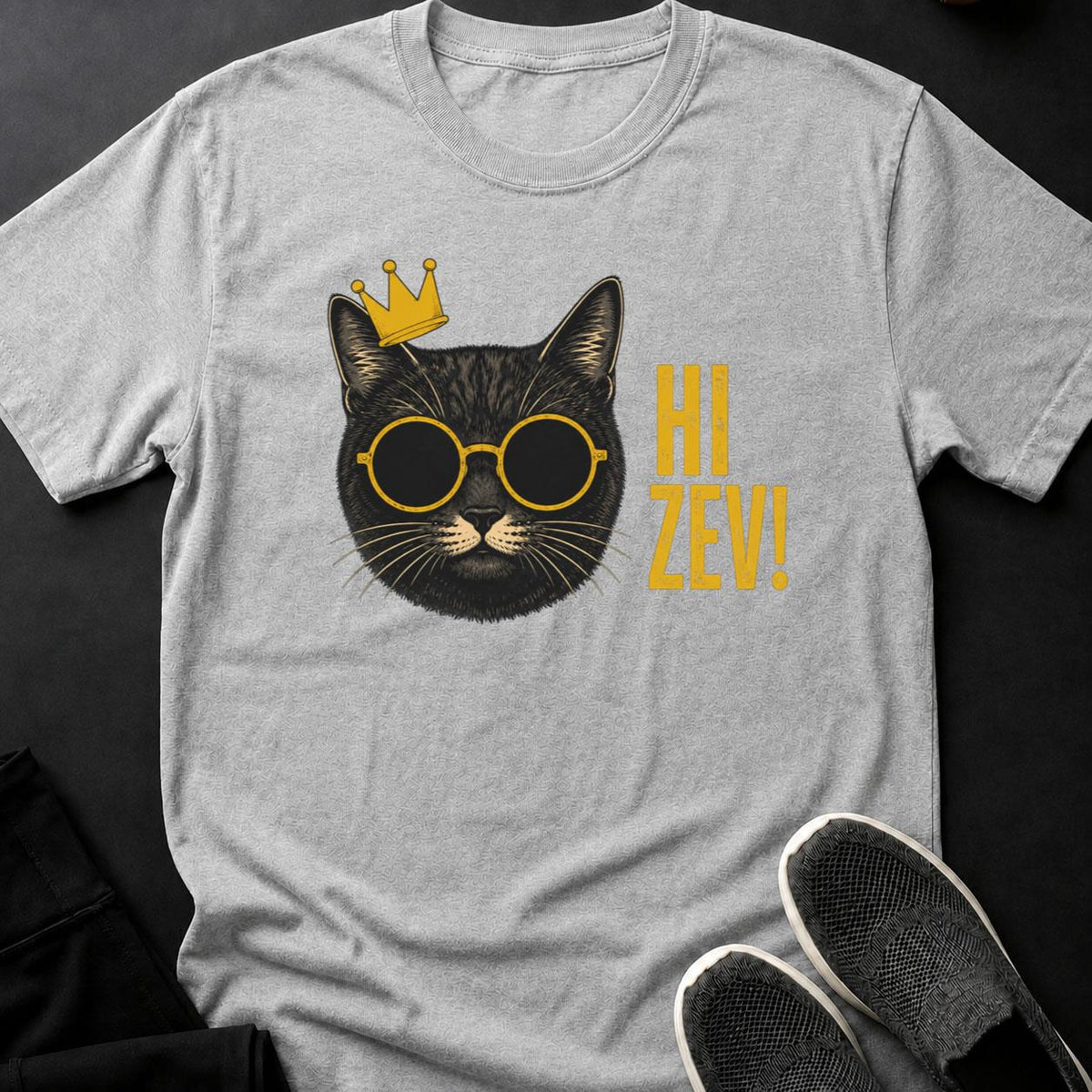 Hi Zev Crowned Cat Tee