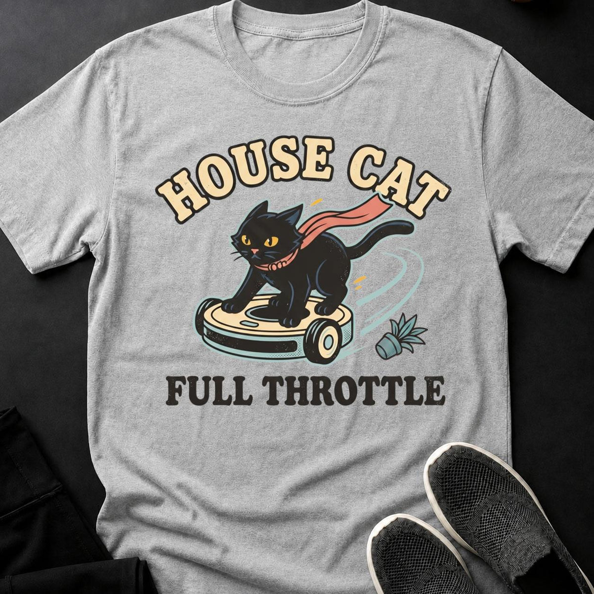 House Cat Full Throttle Cat Tee V2
