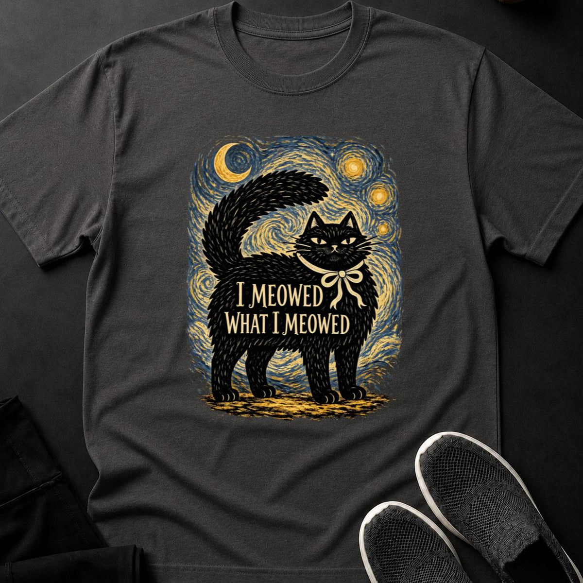 I Meowed What I Meowed Starry Night