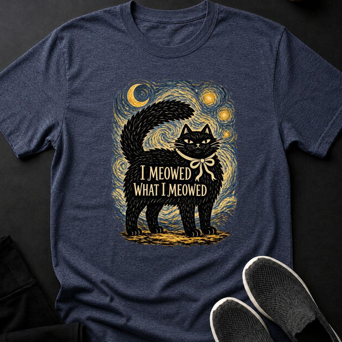 I Meowed What I Meowed Starry Night