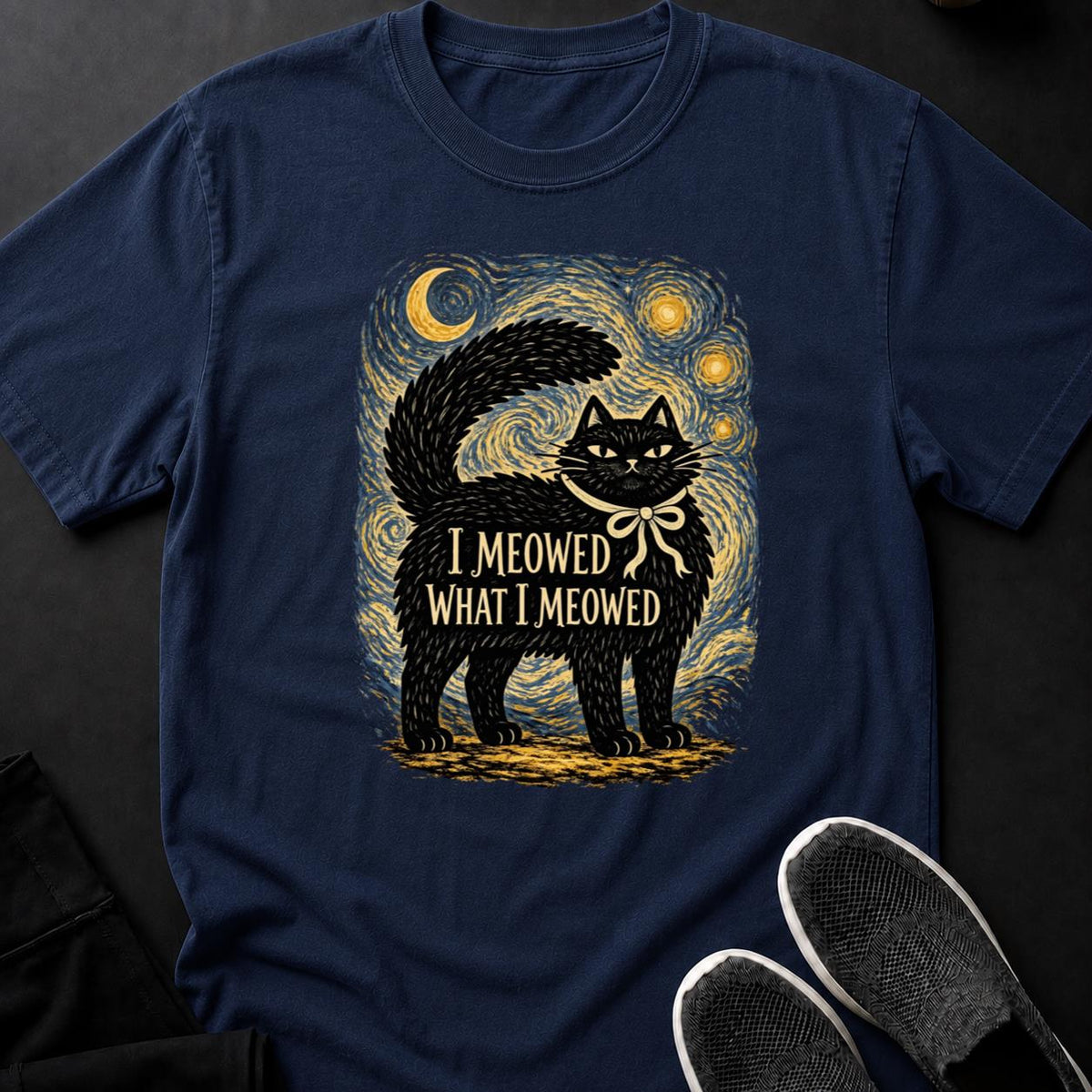 I Meowed What I Meowed Starry Night